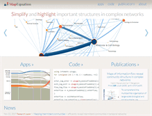 Tablet Screenshot of mapequation.org